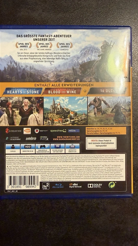 The Witcher 3-Wilde Jagd (Game of The Year Edition) (Sony PlayStation 4) - Bild 2 von 2