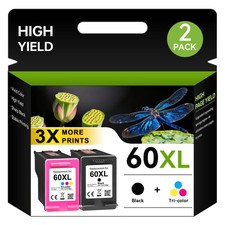 60XL 60 XL Ink Compatible for HP Deskjet F4440 D2660 F4275 F4280 F4580 F4480 Lot