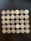 Standing Liberty Quarters, Lot of 30, 5.425 Tory Ounce of Pure Silver