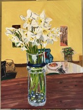 Daffidols In Acrylics On Canvas Signed by Artist