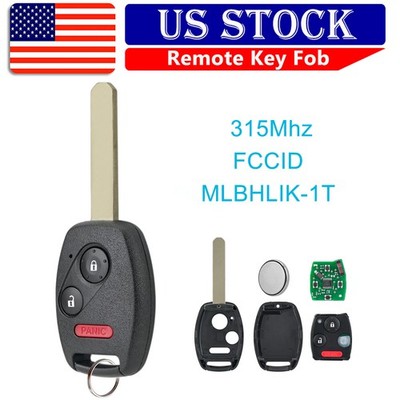 Replacement For 2011 2012 2013 Honda Fit CR-Z Insight Entry Remote Car Key Fob