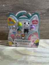 NEW Squish-a-Longs Squishmallows 8 Figures Mini Figure Series 1 ring Style 2