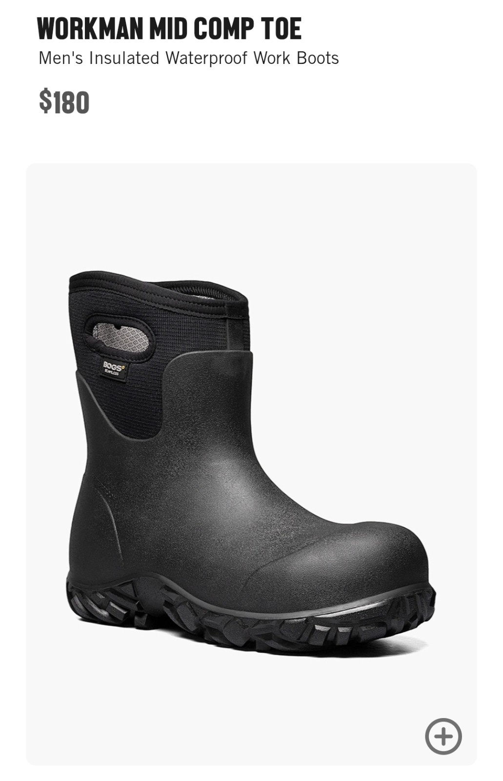 Bogs Work Boots Composite Workman Mid Insulated W… - image 2