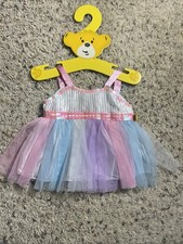Build A Bear Pastel Sequins, Tutu Dress/ Pre-owned Comes With Hanger