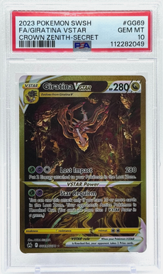 Pokemon Giratina VSTAR Crown Zenith GG69/GG70 Secret Rare PSA 10
