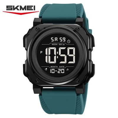 SKMEI Men Watch LED Alarm Sport Watches Digital Wristwatch Big Boys Stopwatch