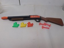 19" Pump Action Toy Shotgun Dart Gun With Duck Targets Foam Suction Darts