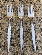Oneida Venetia  Set of 3  Dinner Forks  Community Stainless Flatware Vintage