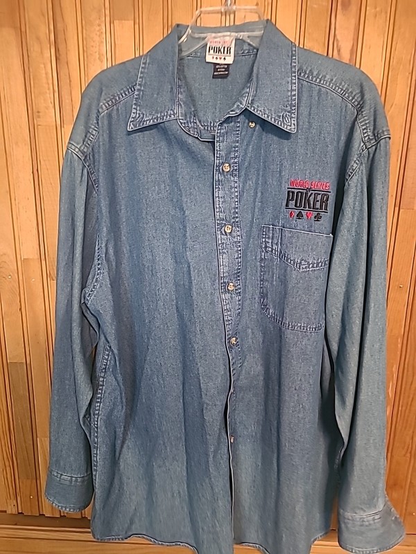 World Series Of Poker Blue jean Shirt