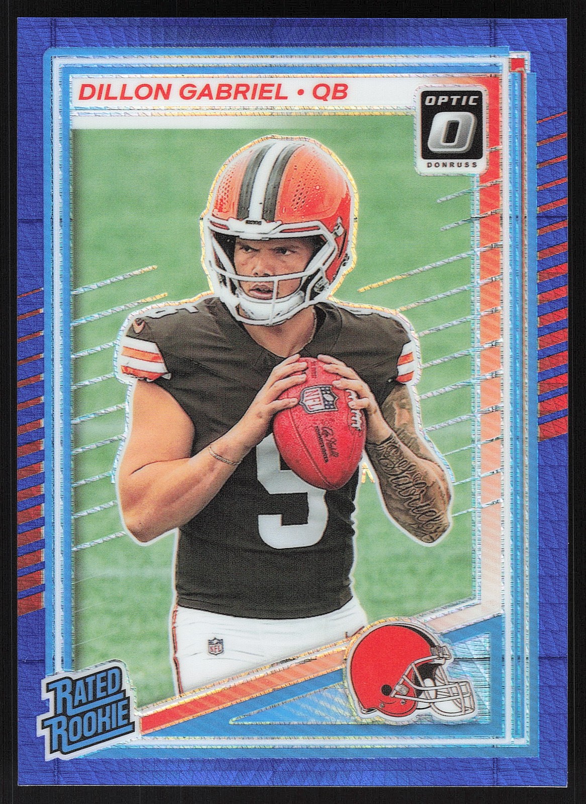 2025 Donruss Optic #263 Dillon Gabriel Blue Hyper