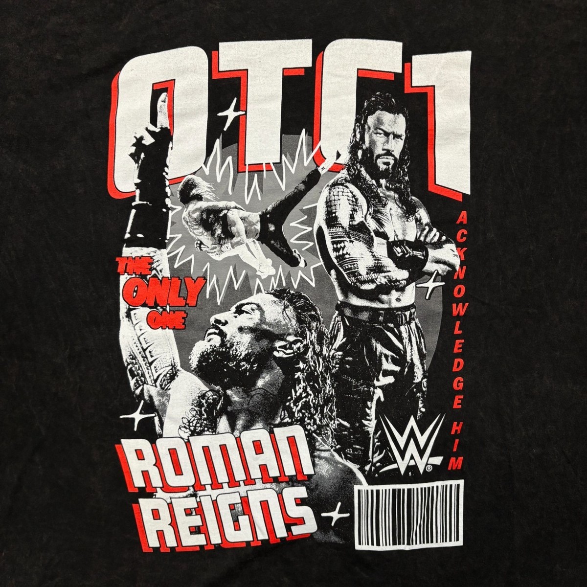 WWE Legends Roman Reigns The Only One Mineral Wash T-Shirt Size 3X