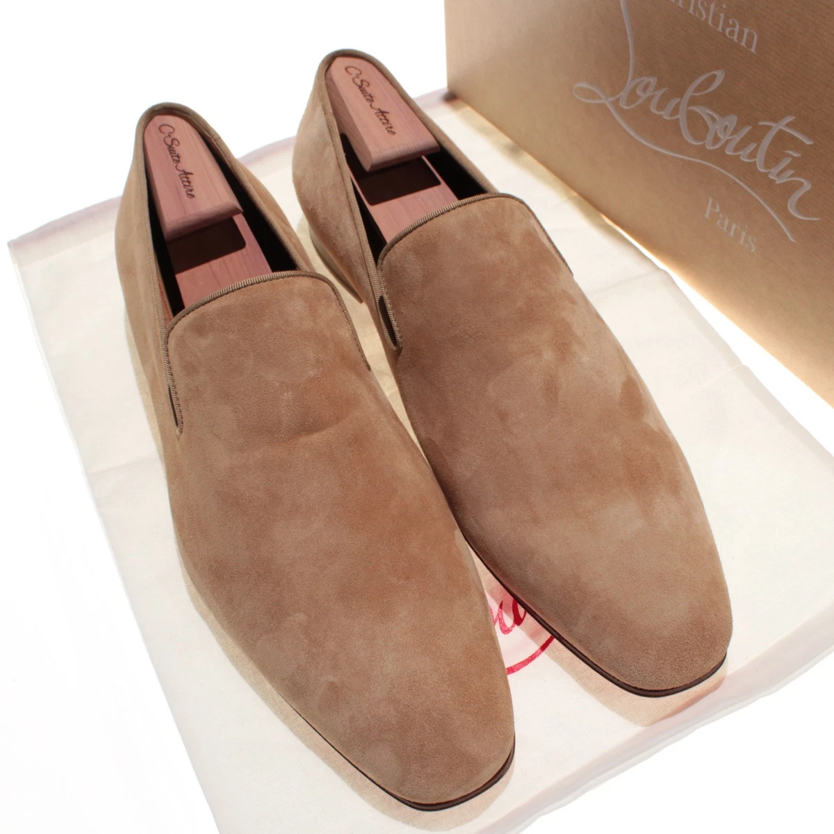 ルブタン　スウェード　41 茶色ブラウン Christian Louboutin Brown Casual Shoes for Men for sale | eBay
