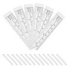  100 Stück Einweg-Maßbänder aus Papier, 1,5 m, doppelseitig, Linealband für