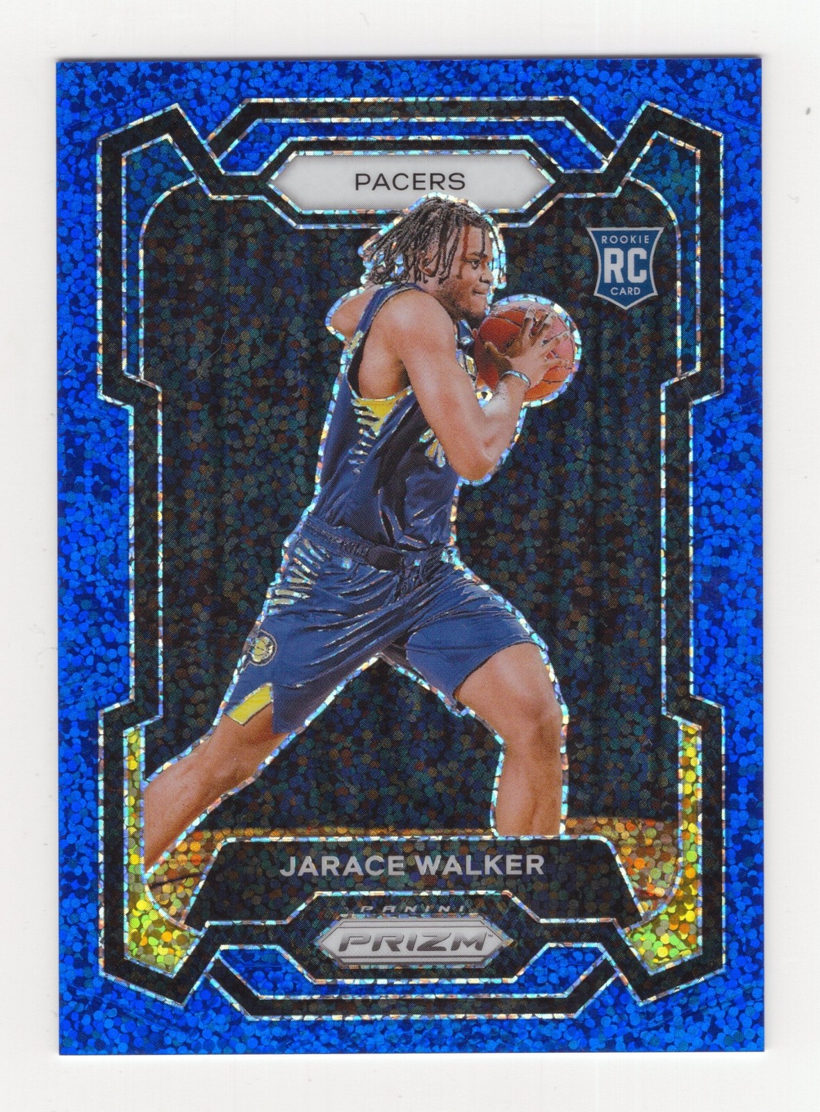 2023-24 Panini Prizm Jarace Walker #168 Prizms Blue Sparkle 20/144 RC Pacers