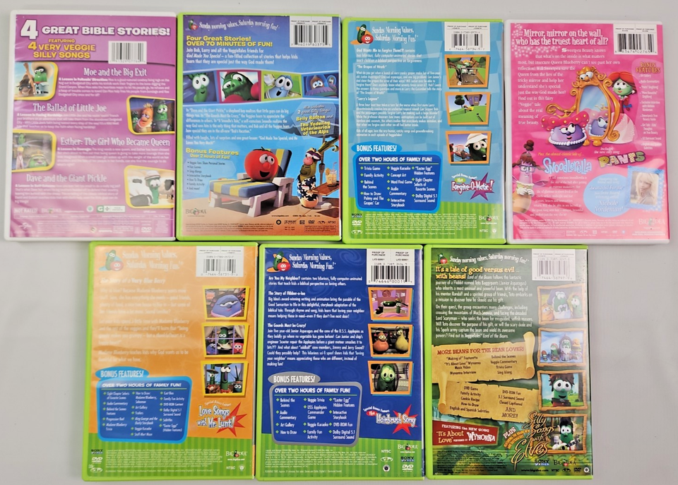 VeggieTales DVDs 7 Total 794051716323 EBay veggietales-dvds-7-total-794051716323-ebay