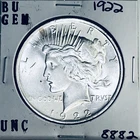 1922 P BU GEM PEACE SILVER DOLLAR UNC MS+++ U.S. MINT RARE COIN 8882
