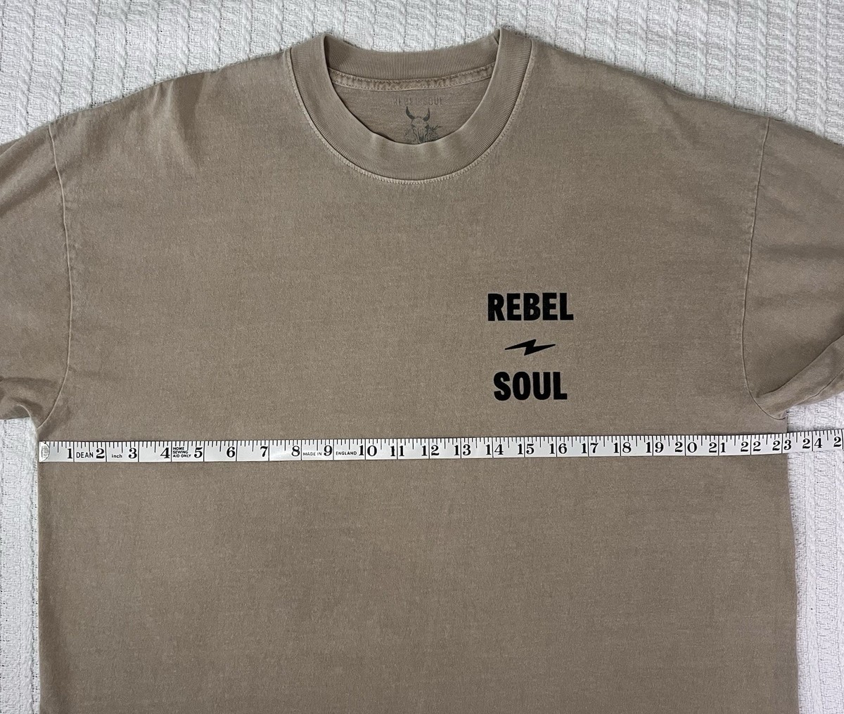 Rebel Soul Collective Cotton Jersey Graphic Shirt Men's XL 23” X 29” Two Sided View 6
