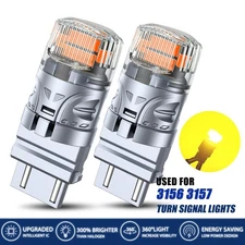 AUTOONE 3157 3156 LED Tail Turn Signal Light Bulbs Super Bright Amber Yellow