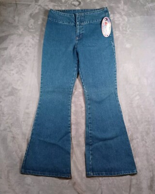 Vintage Dmode Classix Womens Jeans Sz 9 Y2k Bell Bottoms Flared Mid Rise