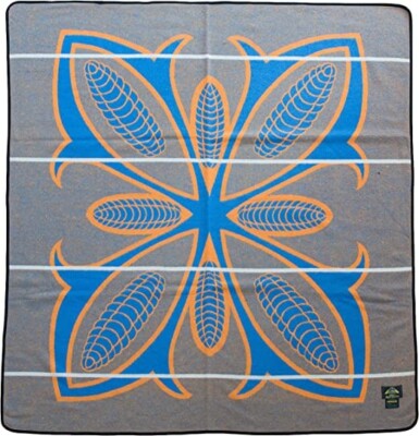 Manta Basotho Heritage Morena Corncob (Mielie) – Lana Original Sudafricana (61x65") – Extra Caliente