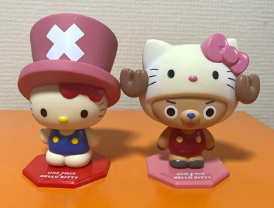 Sanrio Hello Kitty ONE PIECE Chopper Figure 2set Toy Hobby Anime