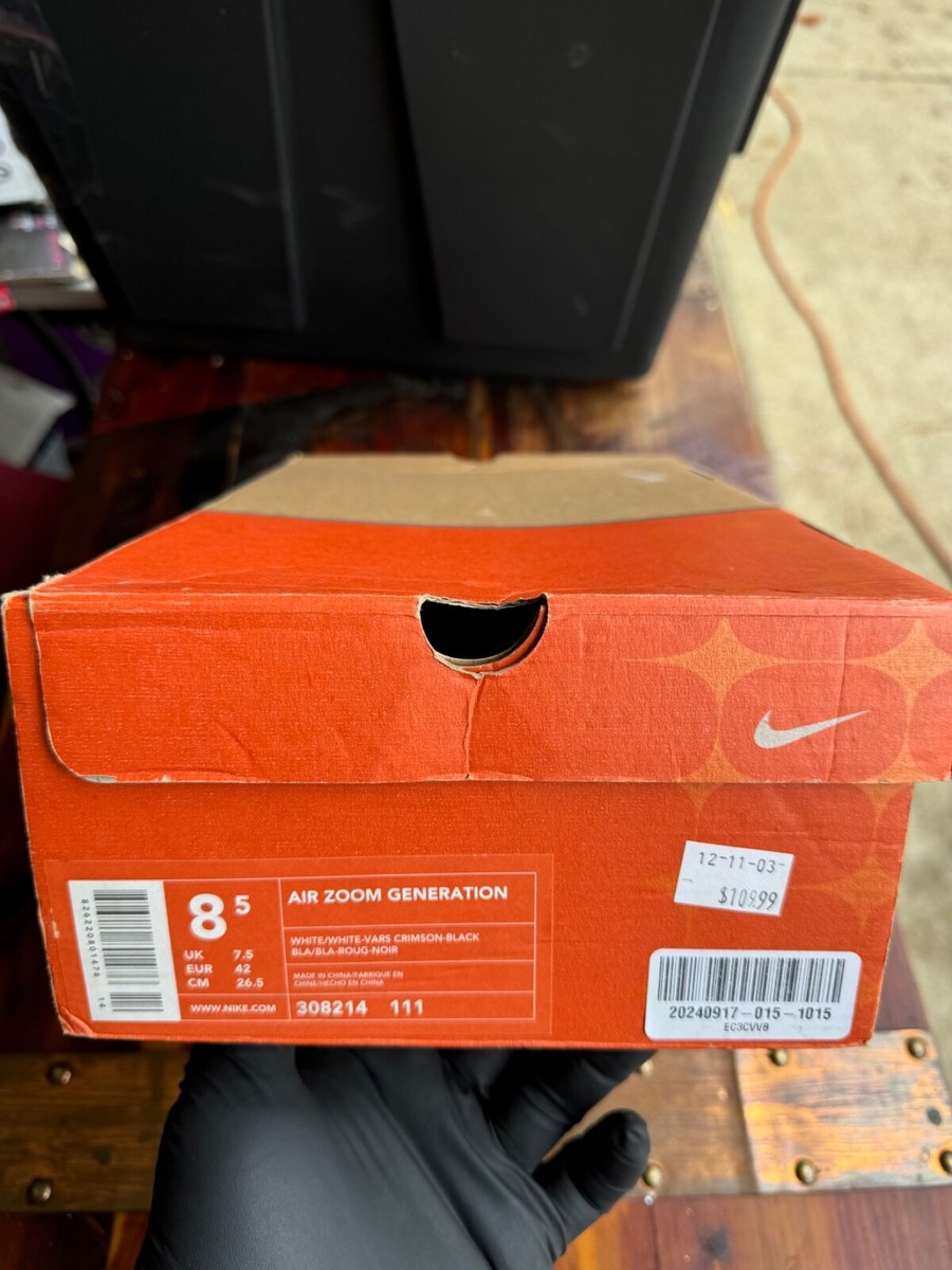 OG 2003 DEADSTOCK Nike Air Zoom Generation 1 Lebron James Size 8.5