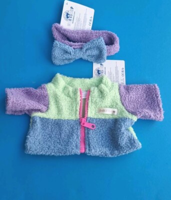 Build A bear Sherpa Jacket Matching Bow Head Band Gift 2024 BNWT  Australia