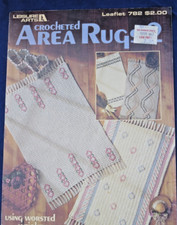 Vtg Leisure Arts Crocheted Area Rugs 2, Leaflet 782, 1989