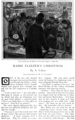 Rabbie Eliezer's Christmas JEWISH COMMUNITY American Jews GHETTO W J Glackens