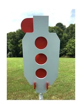 Magnum Target 3/8" AR500 10"x24" Zipper Steel Hostage Reactive Dueling Tree S...