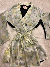 Victoria's Secret Designer Collection Fantasy Island Silk Kimono Robe XS/S NEW