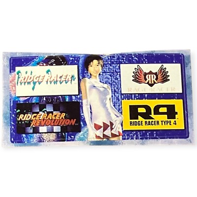 Sony PlayStation 1 Ps1 Ridge Racer Type 4 Vintage Memory Card Sticker ...