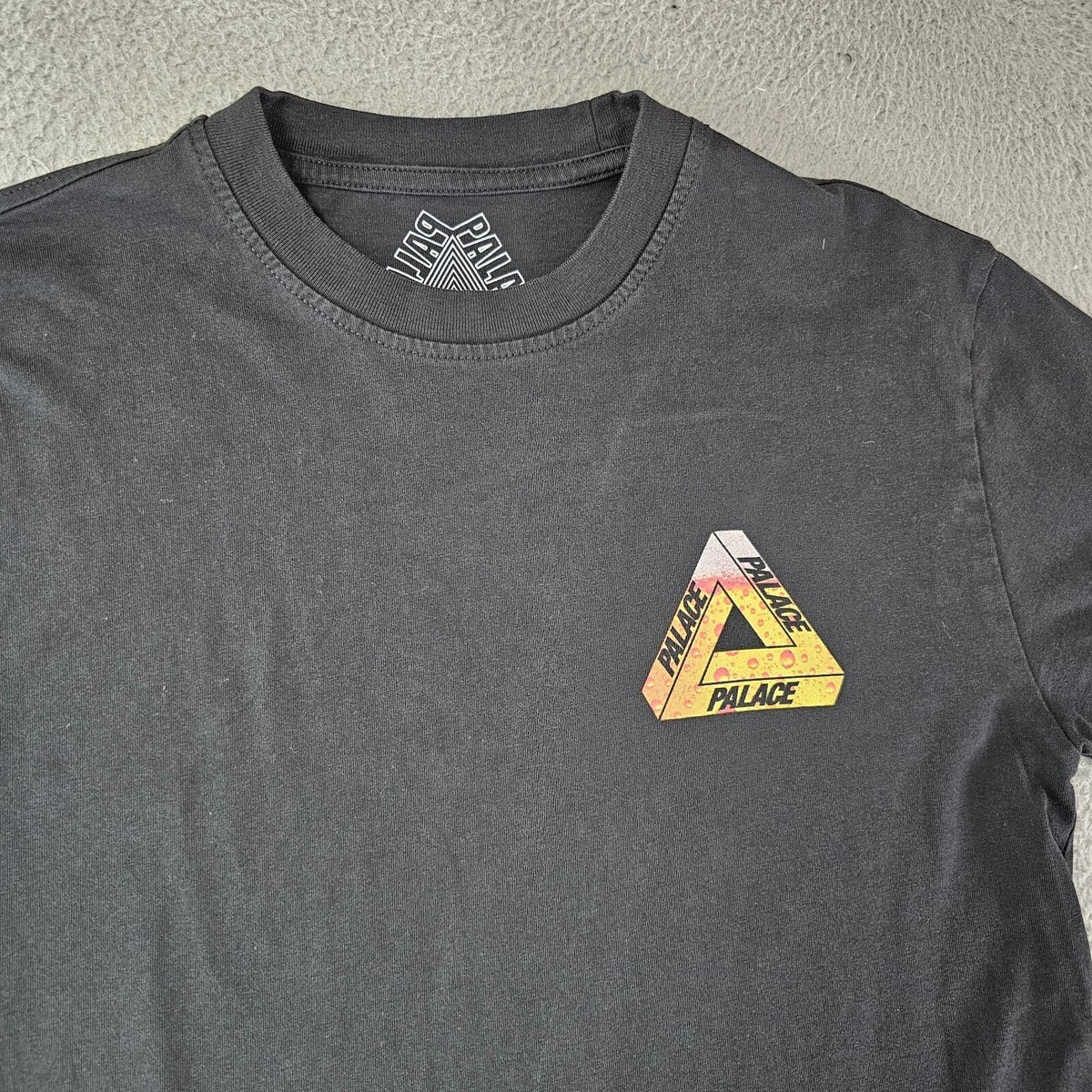 Palace Tri-Lager Tee T-Shirt Black Mens Size Small Short