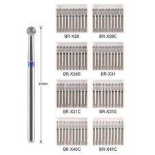 10 Pcs Dental Surgical Diamond Burs Ball Round For High Speed Handpiece FG 1.6mm