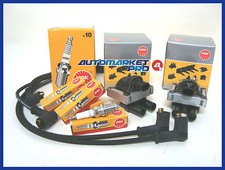 KIT ACCENSIONE BOBINE CANDELE CAVI FIAT PUNTO 1.1 1.2 1100 1200 BENZINA 55 60 75