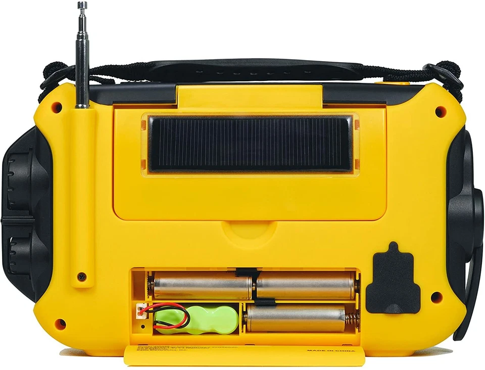 Kaito KA600 Digital Solar AM/FM/LW/SW Emergency Weather Radio - Yellow - Image 4 of 4