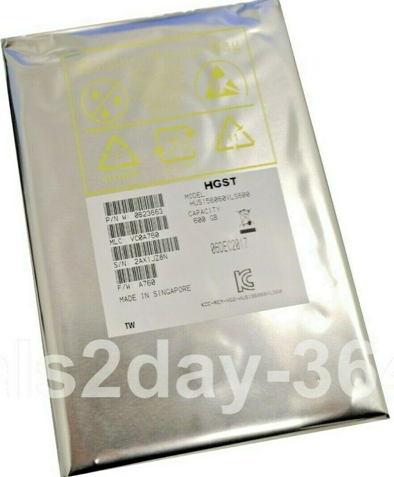 Hitachi HUS156060VLS600 600GB 15000RPM 3.5" SAS Hard Drive - Image 2 of 4