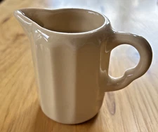 Vintage O.P. Co. China Tan Creamer Syrup Coffee Tea Pitcher Small