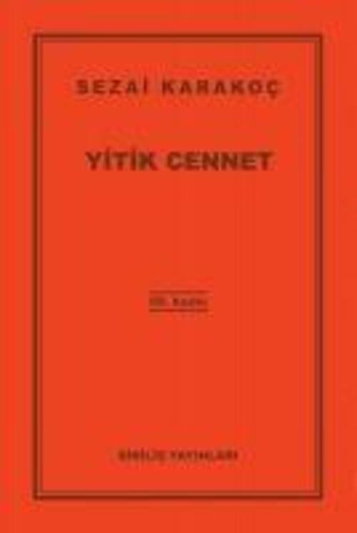 Thumbnail - Yitik Cennet | Sezai Karakoc | Taschenbuch | Türkisch | 2021 | Dirilis