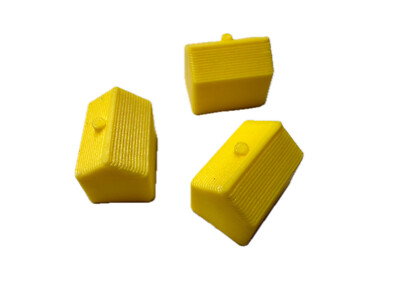 Ersatzteil CASA MONOPOLY gelb yellow 3D gedruckt Gesellschaftsspiel Tisch