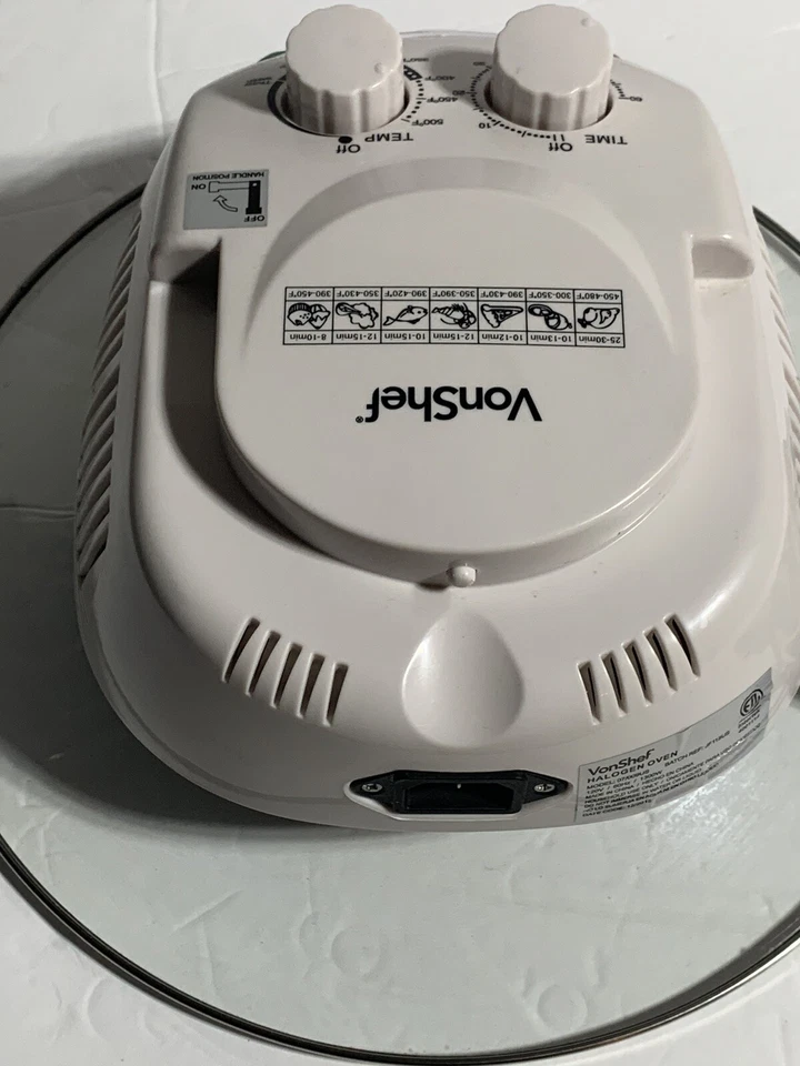 VONSHEF 07/009US DIGITAL HALOGEN OVEN WHITE 12L Cooker Top Only (REPAIR ONLY) - Image 4 of 4