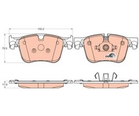 Bremsbelagsatz, Scheibenbremse Cotec Trw GDB2035 FüR Peugeot