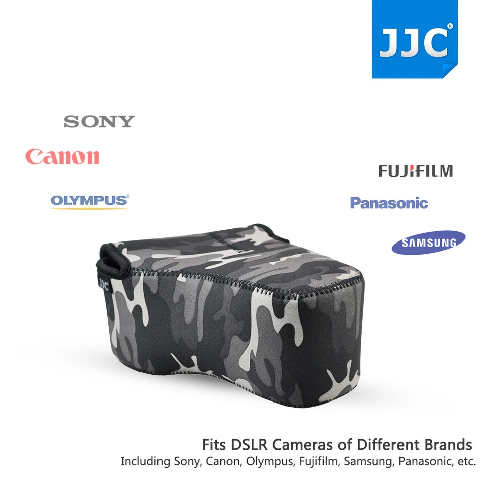 JJC 19*15*11 cm Neopreno Cámara Bolsa Estuche Bolsa para Canon Nikon Panasonic SLR/DSLR Foto 2 de 4