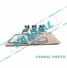 Overhaul Kit With Full Gasket Set Piston Rings For Yanmar New STD 3TNA68 Repair