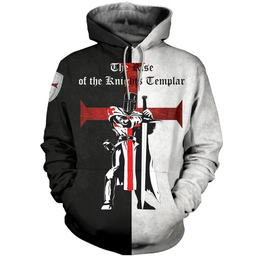 Medieval Crusader Cross Knights Templar Armor Sweater Sweatshirt Pullover Hoodie video thumbnail