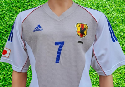 日本代表 アディダス シャツ NAKATA 7 2002-04 Japan Authentic Home L/S Shirt Nakata #7 - 6/10 - (M)