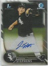 Jordan Stephens Chicago White Sox 2016 Bowman Chrome Prospect Autograph