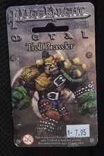 Mage Knight Limited Edition Metal Mini  Troll Brawler 521 Sealed 