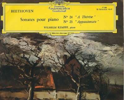 alte DG 10'' LP Beethoven Wilhelm Kempff Klaviersonate 23 + 24 -- RAR!