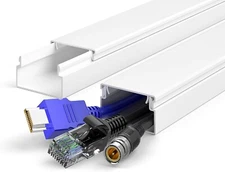 34" or 153” Cord Hider Cable Hider Wire Covers for Home and Office Paintable